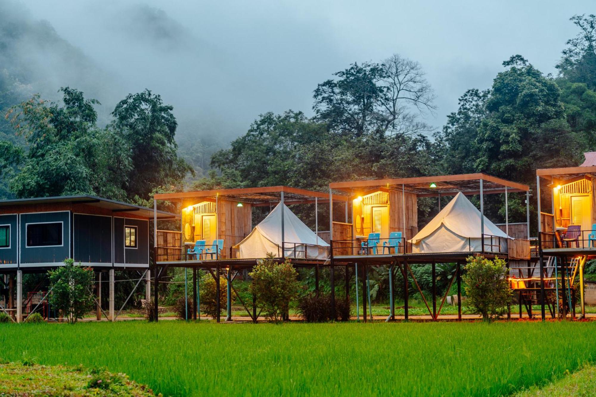 Hotel เนเจอร์วัลเล่ย์แคมป์ ปางมะผ้า Zewnętrze zdjęcie