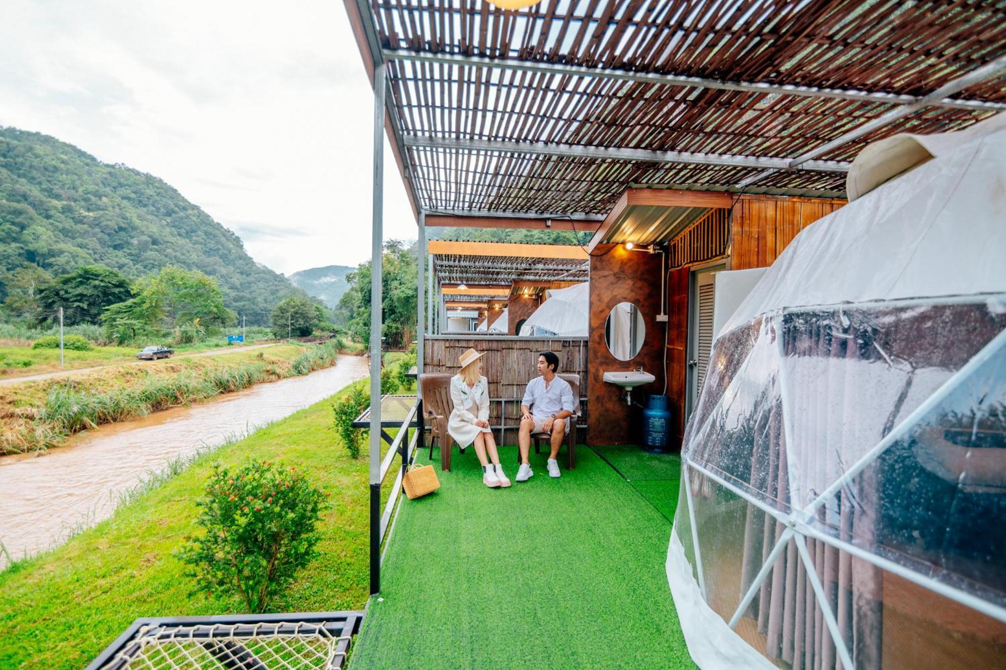 Hotel เนเจอร์วัลเล่ย์แคมป์ ปางมะผ้า Zewnętrze zdjęcie